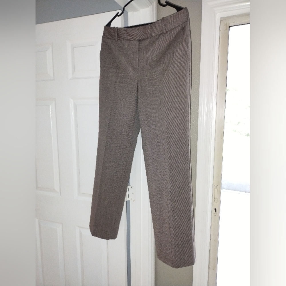 Talbots Womens Wool Pants Size 10 Flat Front Lined Inside Front And Back Pockets